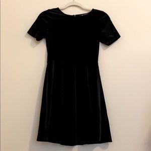 Black Velvet woman mini Dress